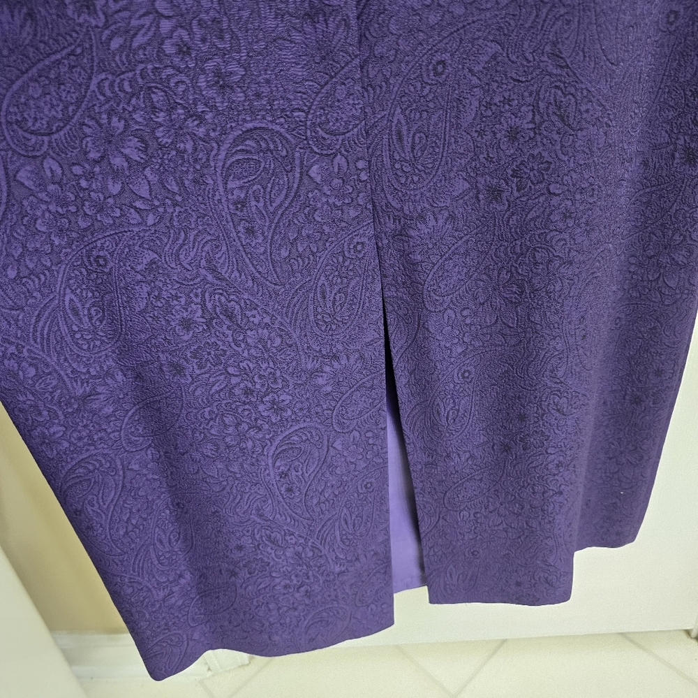 Purple Women's Dress with Jacket - Picture 5 of 14